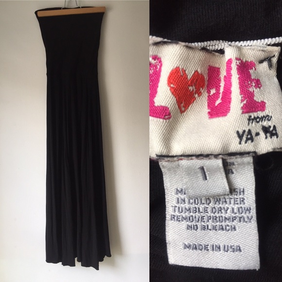 Black sleeveless jersey dress - Picture 2 of 3